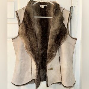 Cold water creek fur vest